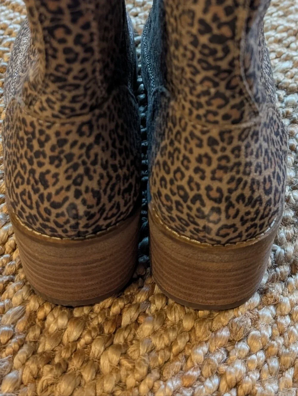 Lucky Brand Leopard Print Ankle Boots